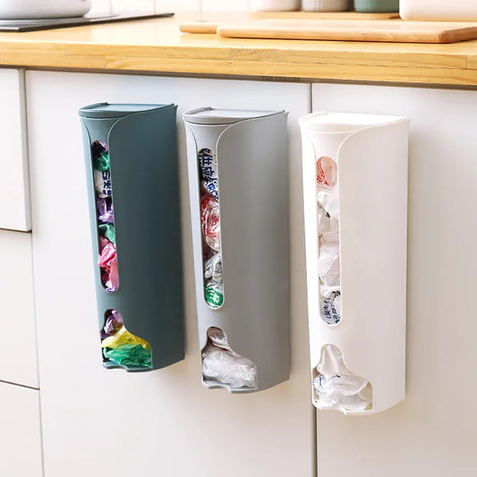 Wall-Mounted Plastic Bag Holder & Organizer