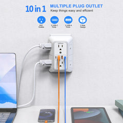 US Multi Socket Power Strip with USB Ports