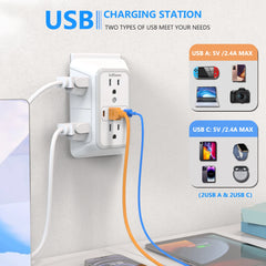 US Multi Socket Power Strip with USB Ports