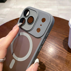 Matte Translucent Magnetic Case For iPhone 17 16 Plus Pro Max For Magsafe Camera Protection Case Bumper