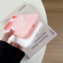 Luxury Candy Matte for Magsafe Case for iPhone 17 Air 16 Pro Max 17Pro Magnetic Clear 2 IN 1 Cover