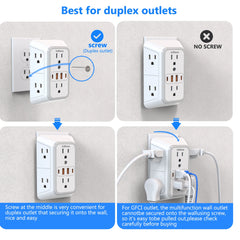 US Multi Socket Power Strip with USB Ports