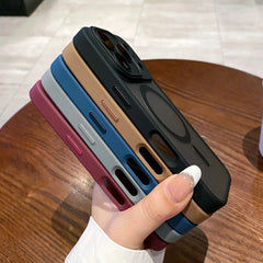 Matte Translucent Magnetic Case For iPhone 17 16 Plus Pro Max For Magsafe Camera Protection Case Bumper