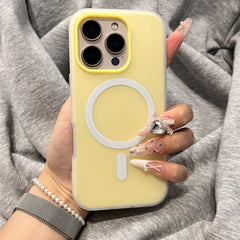 Luxury Candy Matte for Magsafe Case for iPhone 17 Air 16 Pro Max 17Pro Magnetic Clear 2 IN 1 Cover