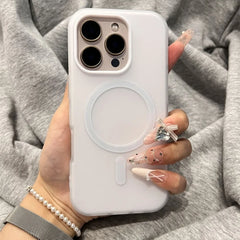 Luxury Candy Matte for Magsafe Case for iPhone 17 Air 16 Pro Max 17Pro Magnetic Clear 2 IN 1 Cover