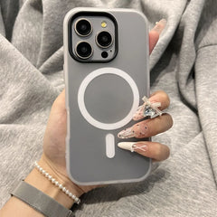 Luxury Candy Matte for Magsafe Case for iPhone 17 Air 16 Pro Max 17Pro Magnetic Clear 2 IN 1 Cover