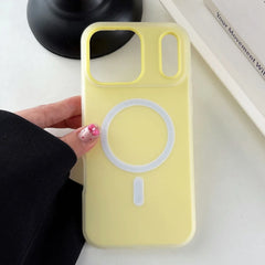 Luxury Candy Matte for Magsafe Case for iPhone 17 Air 16 Pro Max 17Pro Magnetic Clear 2 IN 1 Cover