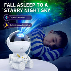 Galaxy Star Astronaut LED Projector Night Light