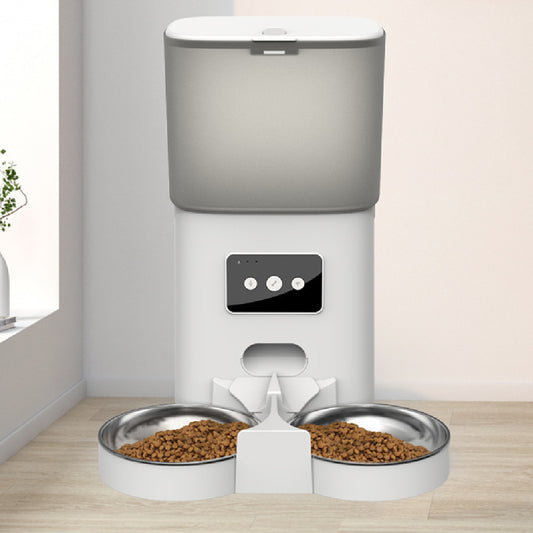 Automatic Pet Feeder 6-liter WiFi Version Smart Adjustable Dual Tray