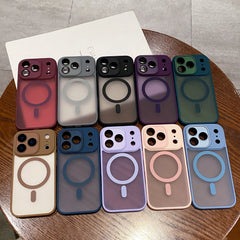 Matte Translucent Magnetic Case For iPhone 17  16 Plus Pro Max For Magsafe Camera Protection Case Bumper