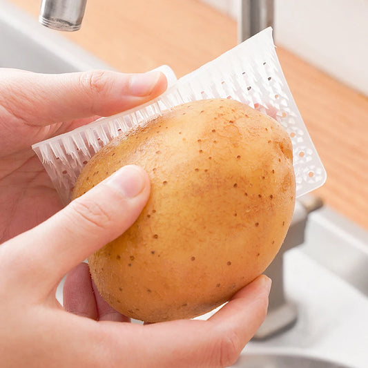 1Pc Kitchen Cleaning Tools Silicone Dish Scrubber Crevice Brush Household Fruit and Vegetable Clean Brush Cleaning Accessories
