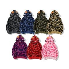 Shark Camo Cotton Hoodie