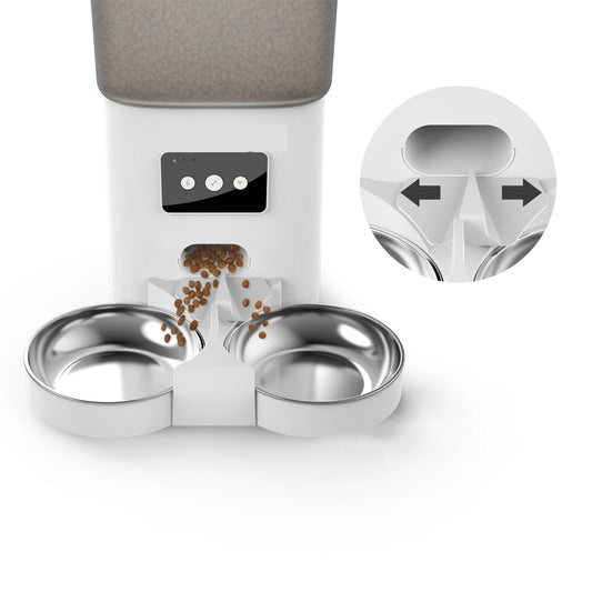 Automatic Pet Feeder 6-liter WiFi Version Smart Adjustable Dual Tray